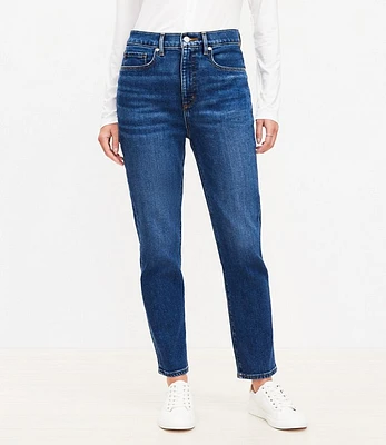 Curvy High Rise Slim Jeans Dark Wash