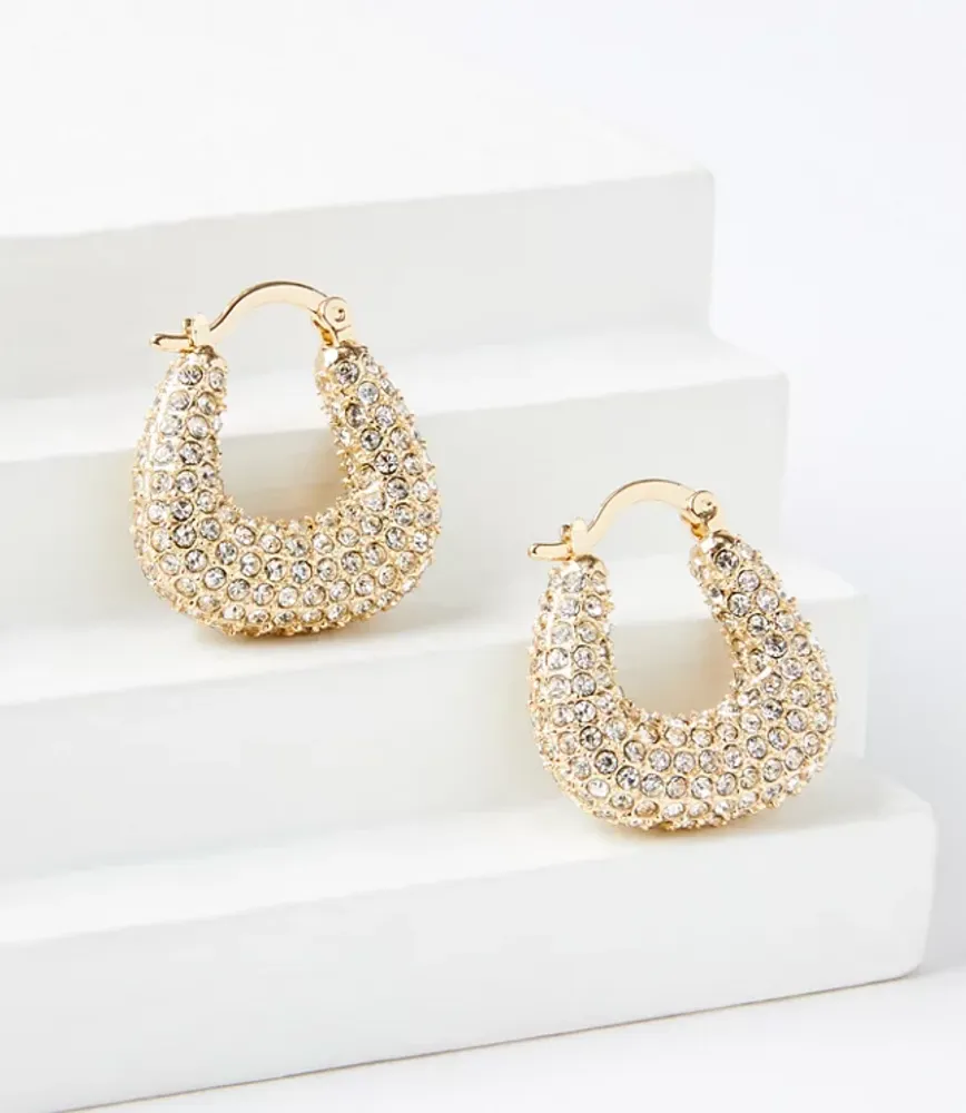 Crystal Hoop Earrings