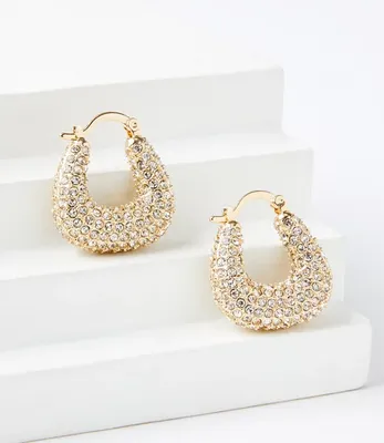 Crystal Hoop Earrings