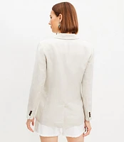 Linen Blend Modern Blazer