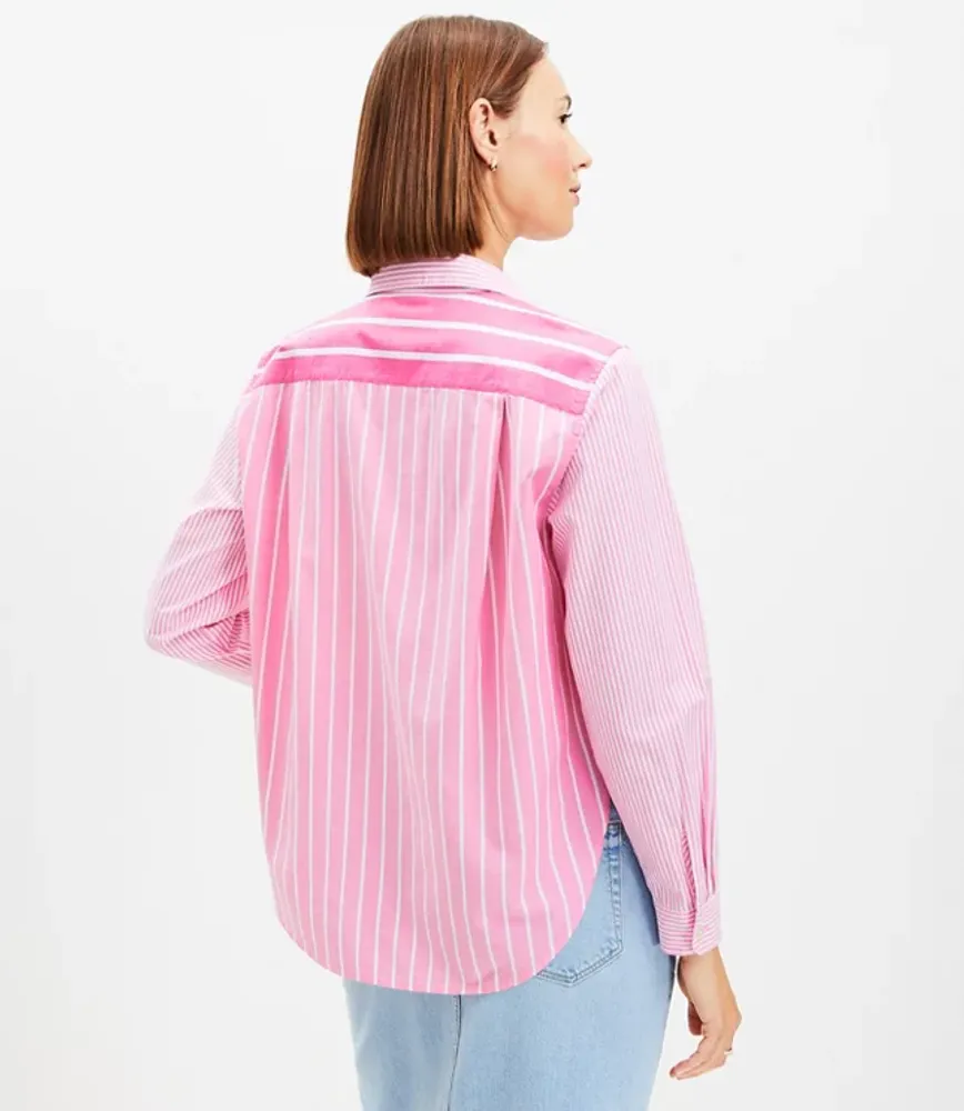 Petite Striped Relaxed Everyday Shirt