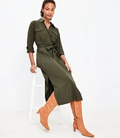 Utility Midi Pocket Dress