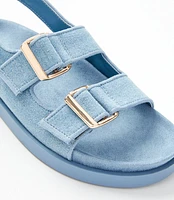 Double Strap Molded Footbed Sandals