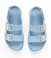 Double Strap Molded Footbed Sandals