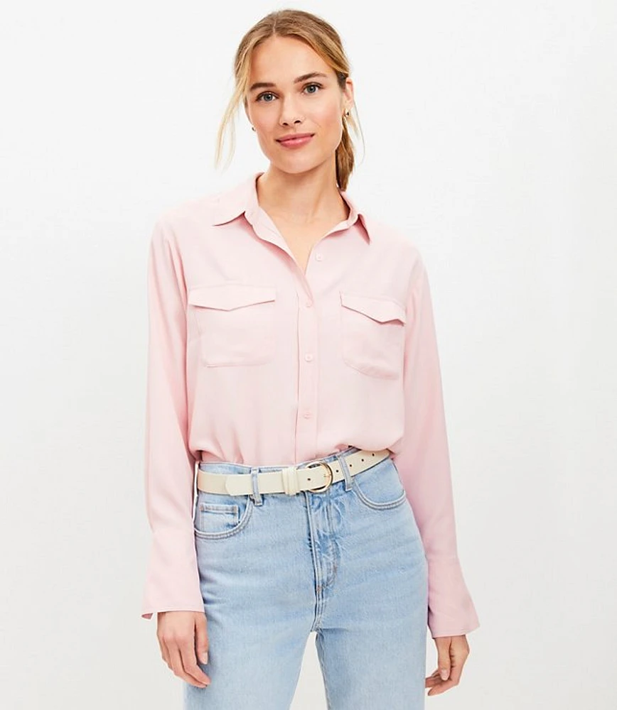 Wide Cuffed Utility Shirt