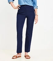 Full Length Straight Pants Bi-Stretch