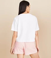 Lou & Grey Spritz Season Cropped Soft Slub Tee