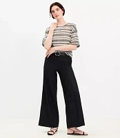 Petite Pintucked Wide Leg Pants