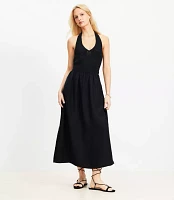 Crochet Halter Midi Dress