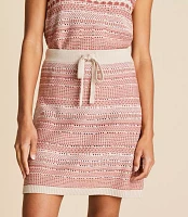 Lou & Grey Mixed Stripe Mini Sweater Skirt