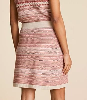 Lou & Grey Mixed Stripe Mini Sweater Skirt