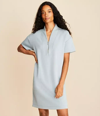 Lou & Grey Scubasoft Half Zip Mini Pocket Dress
