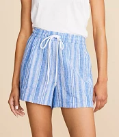 Lou & Grey Striped Linen Cotton Shorts