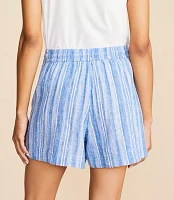 Lou & Grey Striped Linen Cotton Shorts