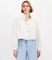 Petite Gathered Swing Jacket
