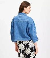 Petite Tie Sleeve Utility Jacket