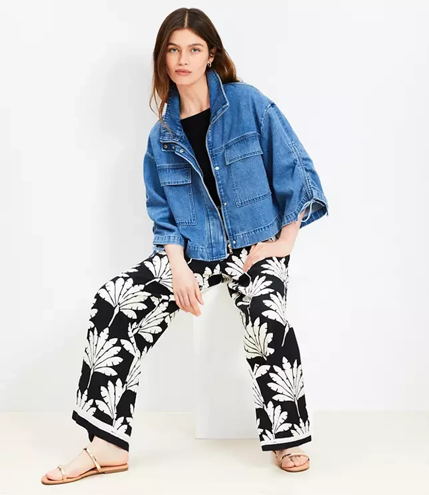 Petite Tie Sleeve Utility Jacket
