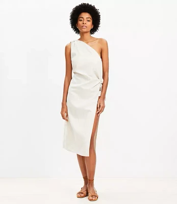 LOFT Beach One Shoulder Sarong Dress