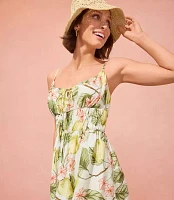 Petite Blossom Smocked Strappy Mini Dress