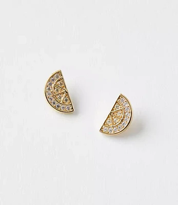 Pave Lemon Stud Earrings