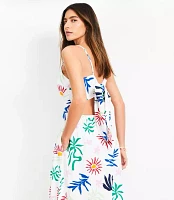 LOFT Beach Sun Cutout Midi Pocket Dress