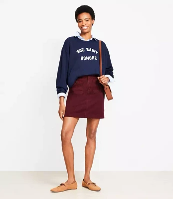 Petite Patch Pocket Mini Skirt
