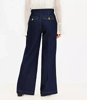 Refined High Rise Trouser Jeans Rinse Wash