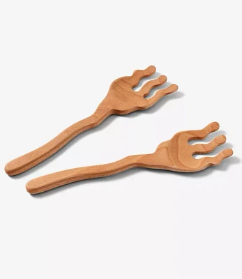 Areaware Serving Friends Wavy Wooden Spoons