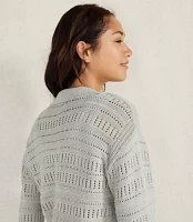 Haven Well Within Organic Cotton Open Stitch Johnny Collar Sweater