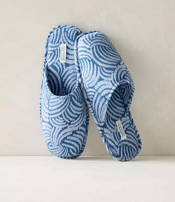 Haven Well Within Organic Cotton Jersey Abstract Wave Slippers