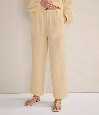 Haven Well Within Organic Cotton Gauze Straight Leg Pants