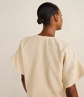 Haven Well Within Organic Cotton Linen V-Neck Top