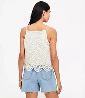 Petite Crochet Lace Tank Top