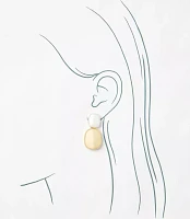 Mixed Metal Drop Earrings