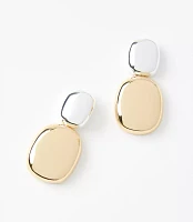 Mixed Metal Drop Earrings