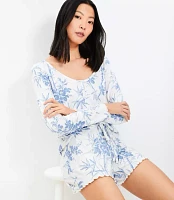 Palm Henley Pajama Set