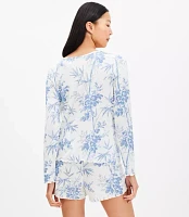 Palm Henley Pajama Set