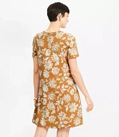 Floral Seamed Mini Dress