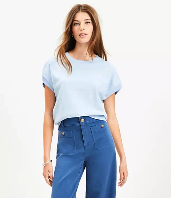 Petite Refined Wedge Sweater Tee