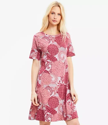 Floral Mini Swing Dress