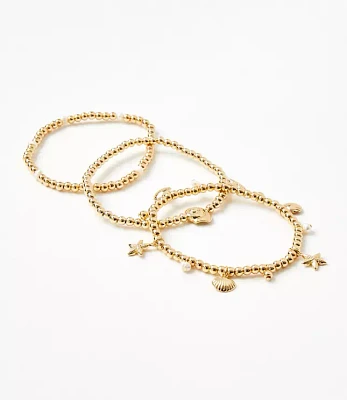 Seaside Charm Stretch Bracelet Set