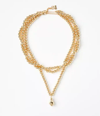 Chunky Ball Chain Layered Necklace Set