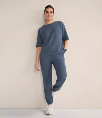 Haven Well Within Cotton Blend Textured Crewneck Tee