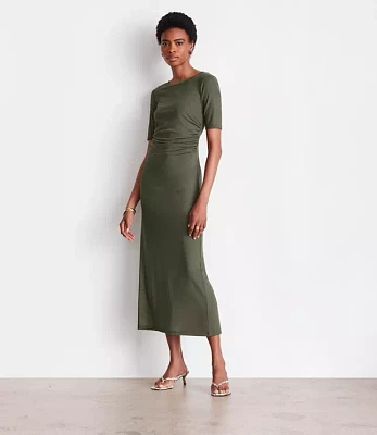 LOFT Versa Mesh Midi Dress