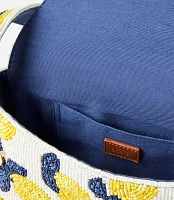 Lemon Beaded Shoulder Bag