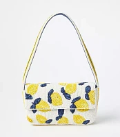 Lemon Beaded Shoulder Bag