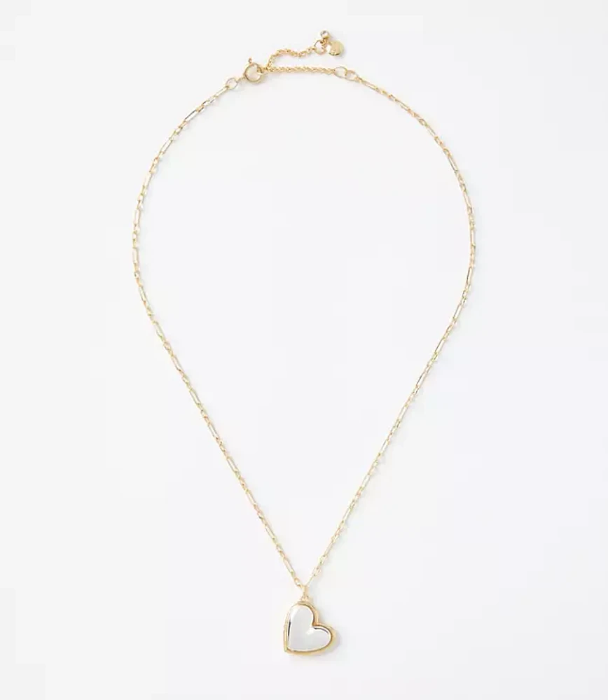 Heart Mixed Metal Necklace