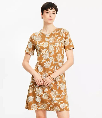 Petite Floral Seamed Mini Dress