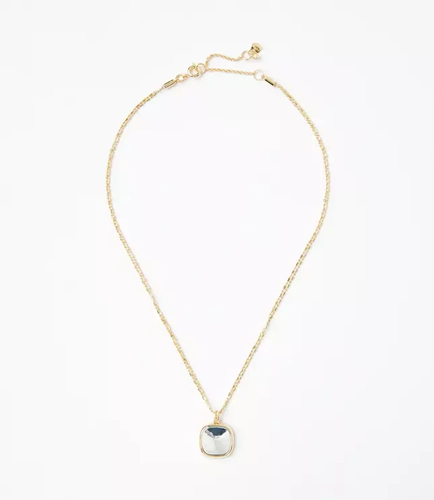 Double Chain Pendant Necklace
