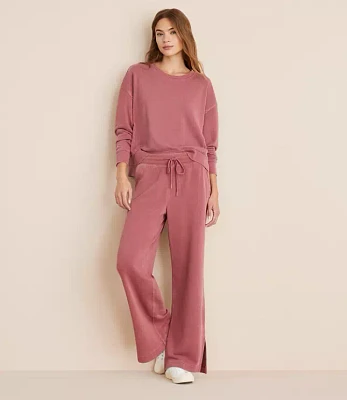 Lou & Grey Cozy Cotton Straight Leg Sweatpants